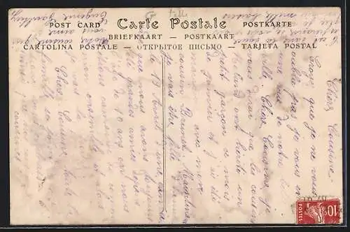 AK La Chapelle-Blanche, Route de Montrélean et maisons anciennes