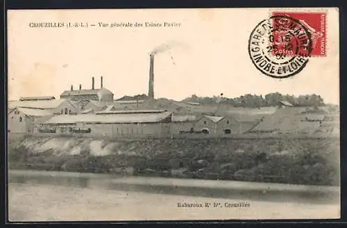 AK Crouzilles, Vue générale des Usines Javior