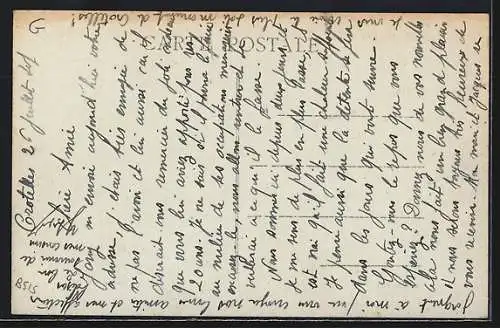 AK Crotelles, La Poste et télégraphe