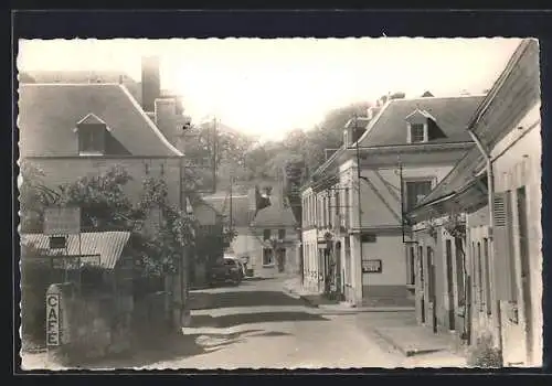 AK Les Hermites, Rue Principale avec café et maisons traditionnelles