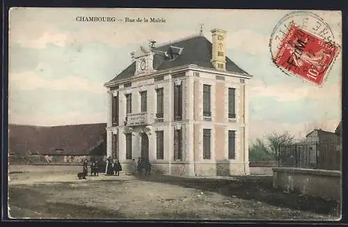 AK Chambourg, Rue de la Mairie et bâtiment administratif