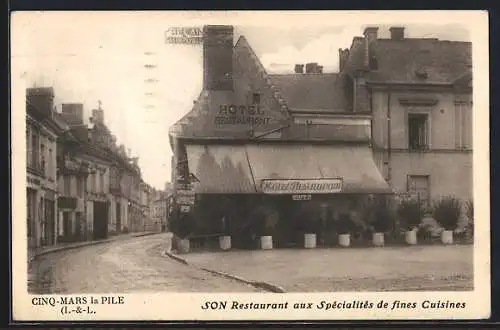 AK Cinq-Mars-la-Pile, Restaurant avec spécialités de fines cuisines