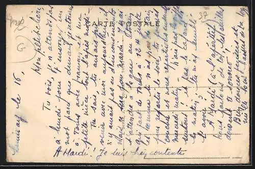 AK Limeray, Vue de la Rue Principale avec commerces et maisons anciennes