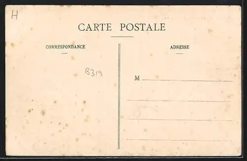 AK Lignières, Rue principale avec hôtel et boulangerie