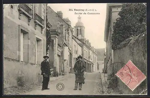 AK Vouvray, La rue du Commerce