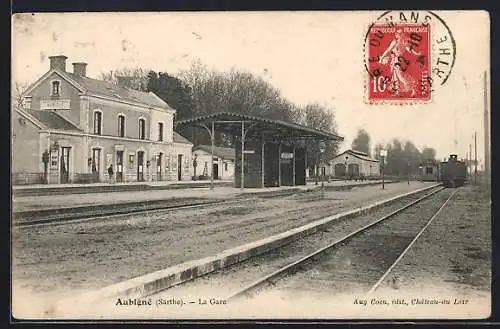 AK Aubigné, Interieur de la Gare