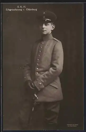 AK Erbgrossherzog von Oldenburg in Uniform