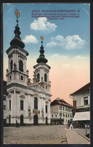 AK Graz, an der Mariahilferkirche