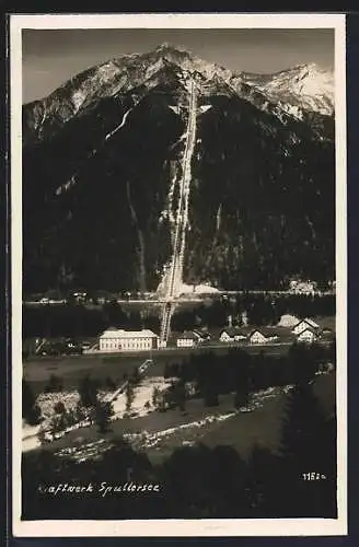 AK Spullersee, Blick auf das Kraftwerk