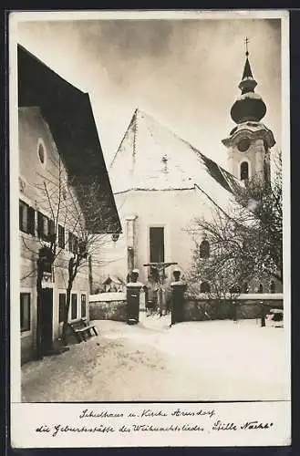 AK Arnsdorf, Schulhaus und Kirche