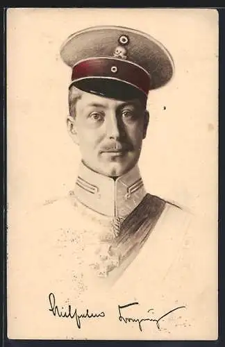 AK Kronprinz Wilhelm von Preussen in Uniform