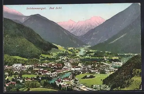 AK Bad Ischl, Salzkammergut, Teilansicht