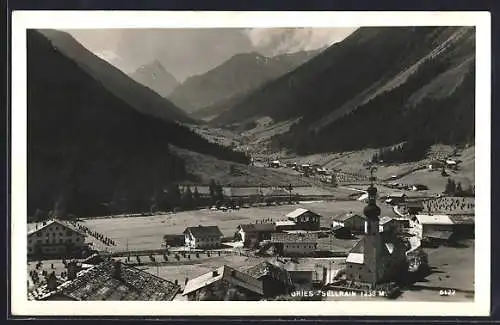 AK Gries-Sellrain, Teilansicht mit Kirche