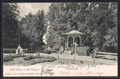 AK Bad Hall i. Ob.-Oesterr., Musikpavillon