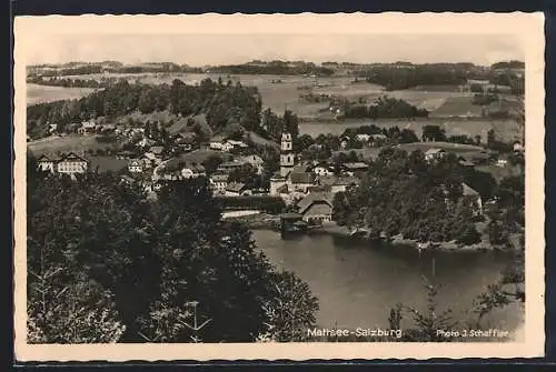 AK Mattsee /Salzburg, Ortsansicht mit Blick über die Umgebung