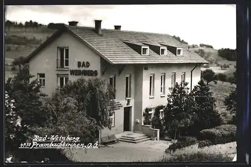 AK Prambachkirchen /O.-Ö., Gasthaus Bad Weinberg