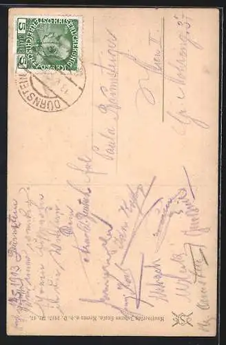 AK Dürnstein in der Wachau, Strassenpartie am Stadt-Tor