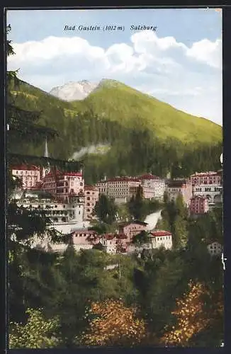 AK Bad Gastein /Salzburg, Teilansicht aus der Vogelschau