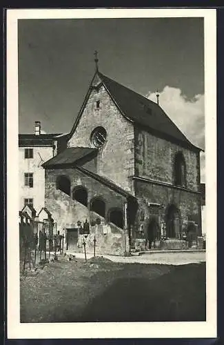 AK Schwaz /Tirol, St. Michaelskapelle mit Friedhof