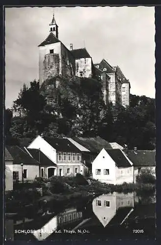 AK Raabs a. d. Thaya, Ortspartie mit Schloss