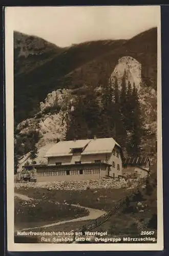 AK Rax, Naturfreundeschutzhaus am Waxriegel