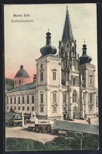 AK Maria Zell, Ansicht der Wallfahrtskirche