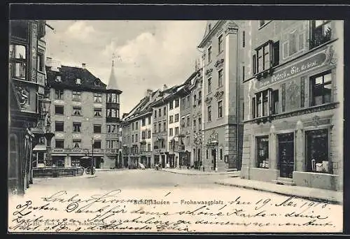 AK Schaffhausen, Partie am Frohnwaagplatz