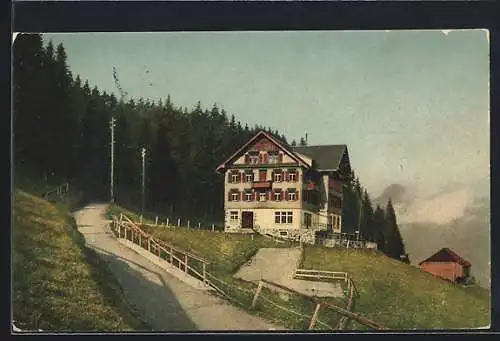 AK Buchs-Berg, Kurhaus mit Bergstrasse