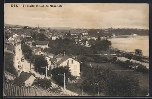 AK St-Blaise, Panorama et Lac de Neuchâtel