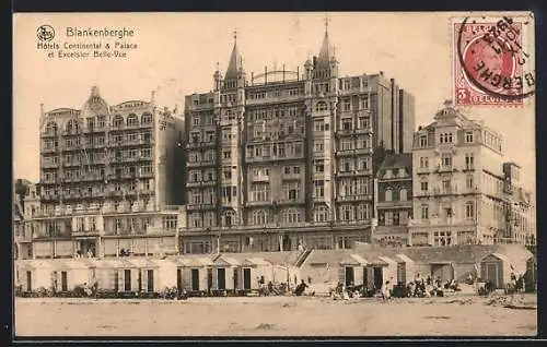 AK Blankenberghe, Hôtels Continental & Palace et Excelsior Belle-Vue