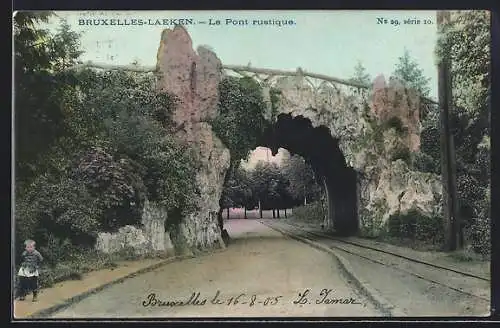 AK Bruxelles-Laeken, Le Pont rustique