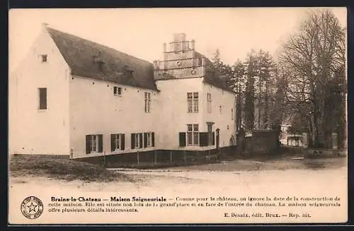 AK Braine-le-Chateau, Maison Seigneuriale