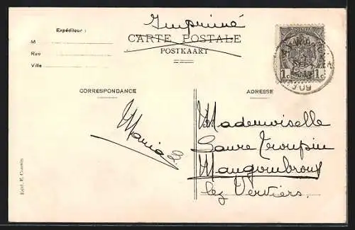 AK Aywaille, L`Amblève vers les ruines