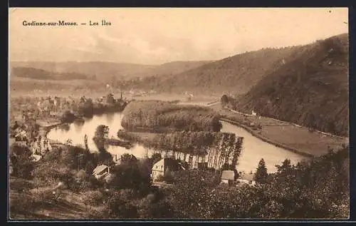 AK Godinne-sur-Meuse, Les Iles