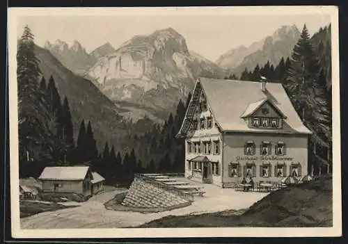 AK Rüte, Gasthaus zum Sämbtisersee Plattebödeli