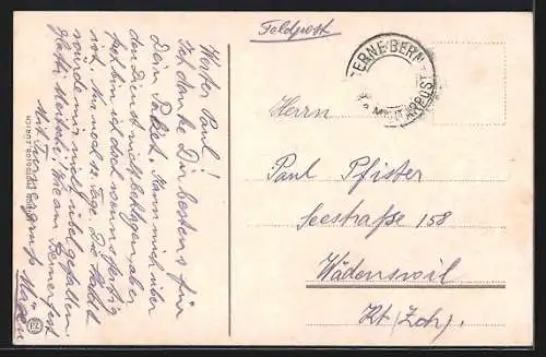 AK Bern, Röseligarten-Promenade mit Fontänen