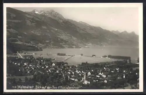 AK Wallenstadt, Blick auf den See und Mürtschenstock