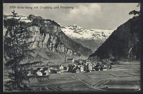 AK Unter-Iberg, Blick gegen Drusberg und Forstberg