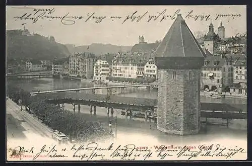 AK Luzern, Wasserturm gegen Gütsch