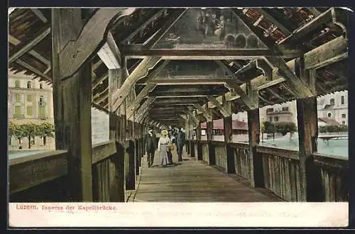 AK Luzern, Inneres der Kapellbrücke