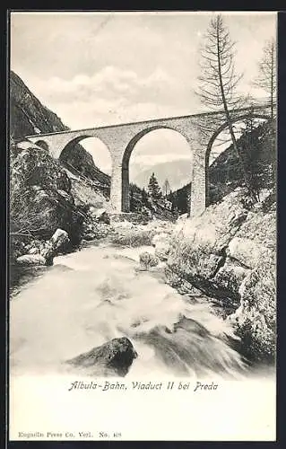 AK Preda, Viadukt II der Albula-Bahn