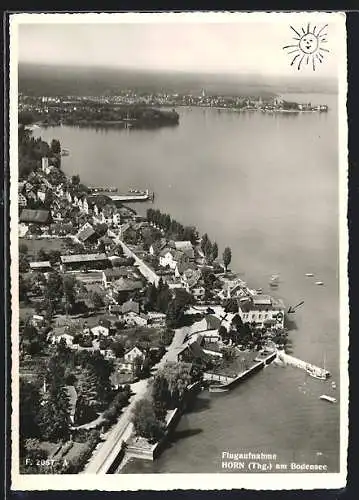 AK Horn /Bodensee, Teilansicht vom Flugzeug aus