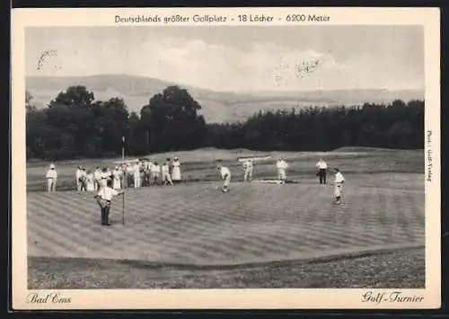 AK Bad Ems, Golf-Turnier auf dem Golfplatz