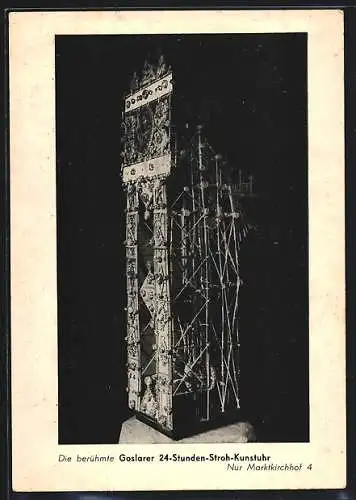 AK Goslar, Goslarer 24-Stunden-Stroh-Kunstuhr, Marktkirchhof 4