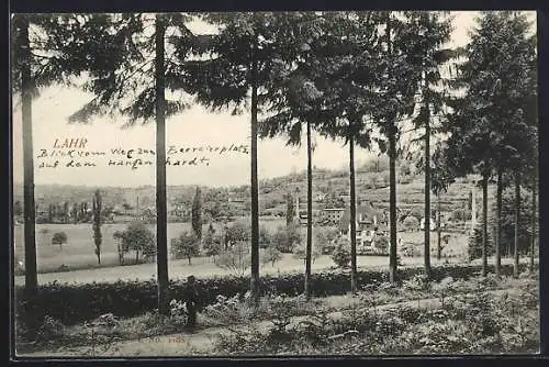 AK Lahr / Baden, Weg am Stadtrand