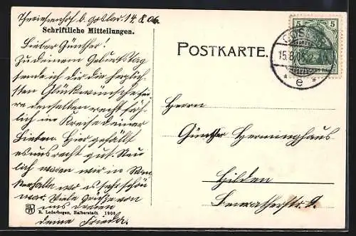 AK Goslar, Rathaus mit Kirche