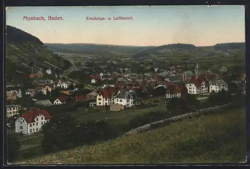 AK Mosbach /Baden, Erholungs- u. Luftkurort, Ortsansicht