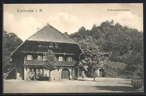 AK Karlsruhe i. B., Schwarzwaldhaus
