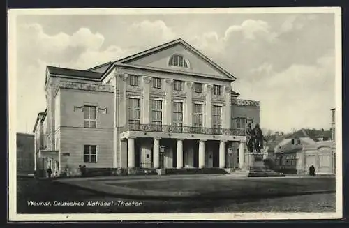 AK Weimar / Thüringen, Deutsches National-Theater