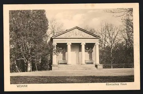 AK Weimar / Thüringen, Römisches Haus